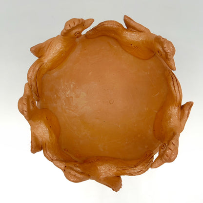 Irene Aguilar ~ Ceramic Rooster Bowl, 8 1/2" x 10" x 9 1/2"