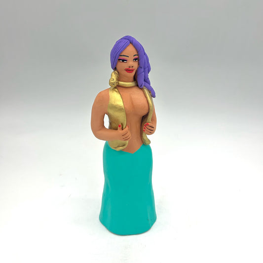 Irene Aguilar ~ Woman of the Night, small 8 1/2" x 3" x 3"