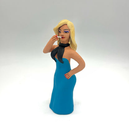 Irene Aguilar ~ Woman of the Night, small 8 1/2" x 3" x 3"