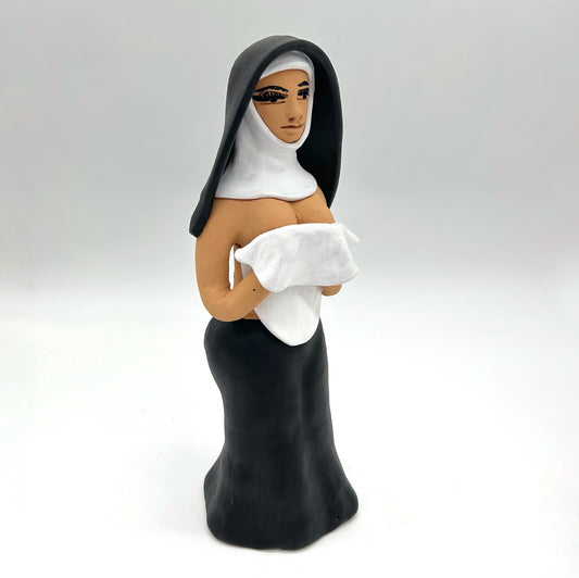 Irene Aguilar ~ La Monja, 11" x 5 1/2" x 4"