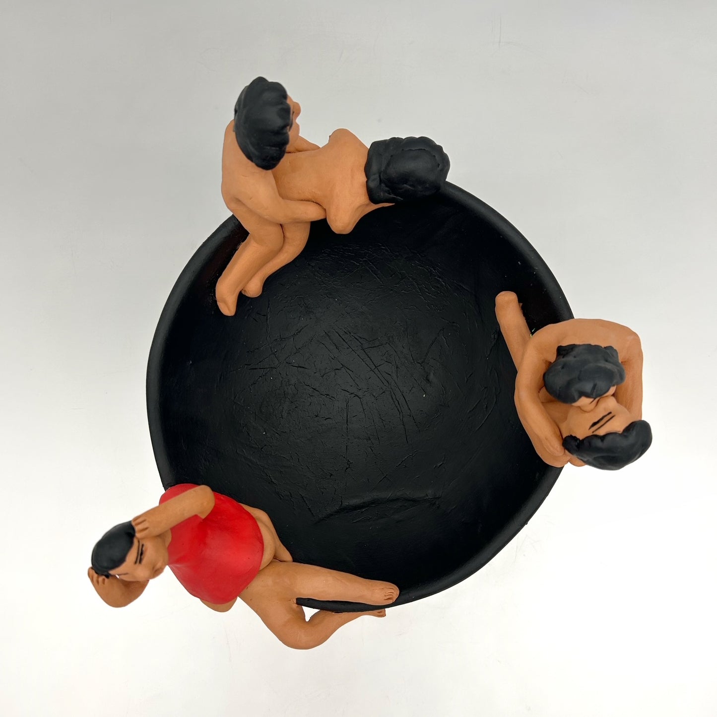 Irene Aguilar ~ Ceramic Sex Bowl, 8 1/4" x 10 1/4" x 10 1/4"