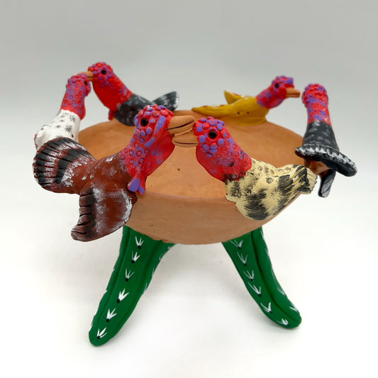 Irene Aguilar ~ Ceramic Turkey Bowl, 8 1/4" x 10 1/4" x 10 1/4"
