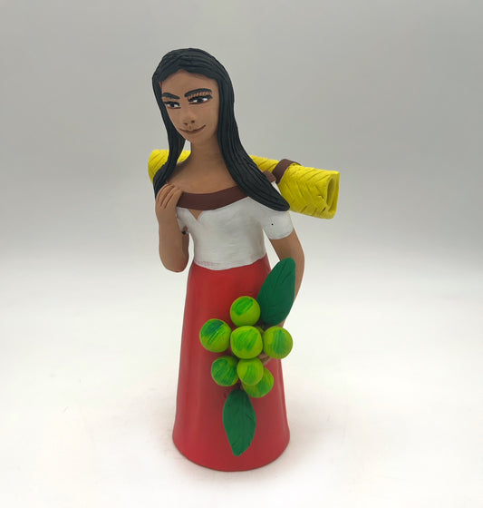 Irene Aguilar ~ Mujer Con Petate, 10 1/4" x 5" x 4"