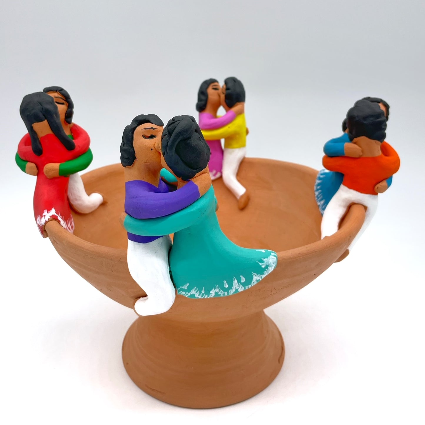 Irene Aguilar ~ Ceramic Bowl, 9" x 11 1/4 x 11 1/4"
