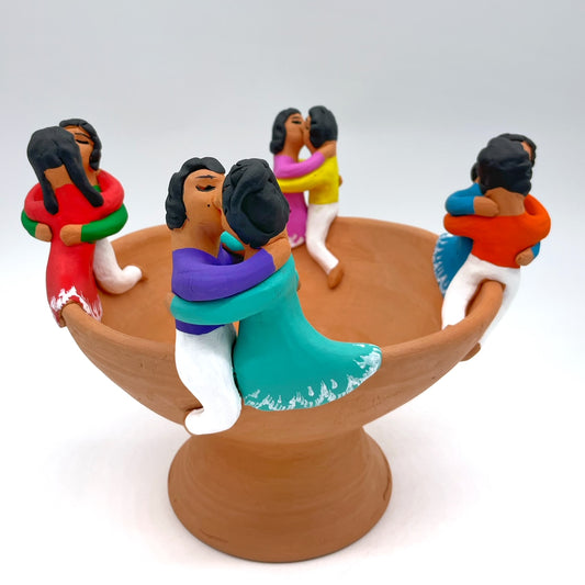 Irene Aguilar ~ Ceramic Bowl, 9" x 11 1/4 x 11 1/4"