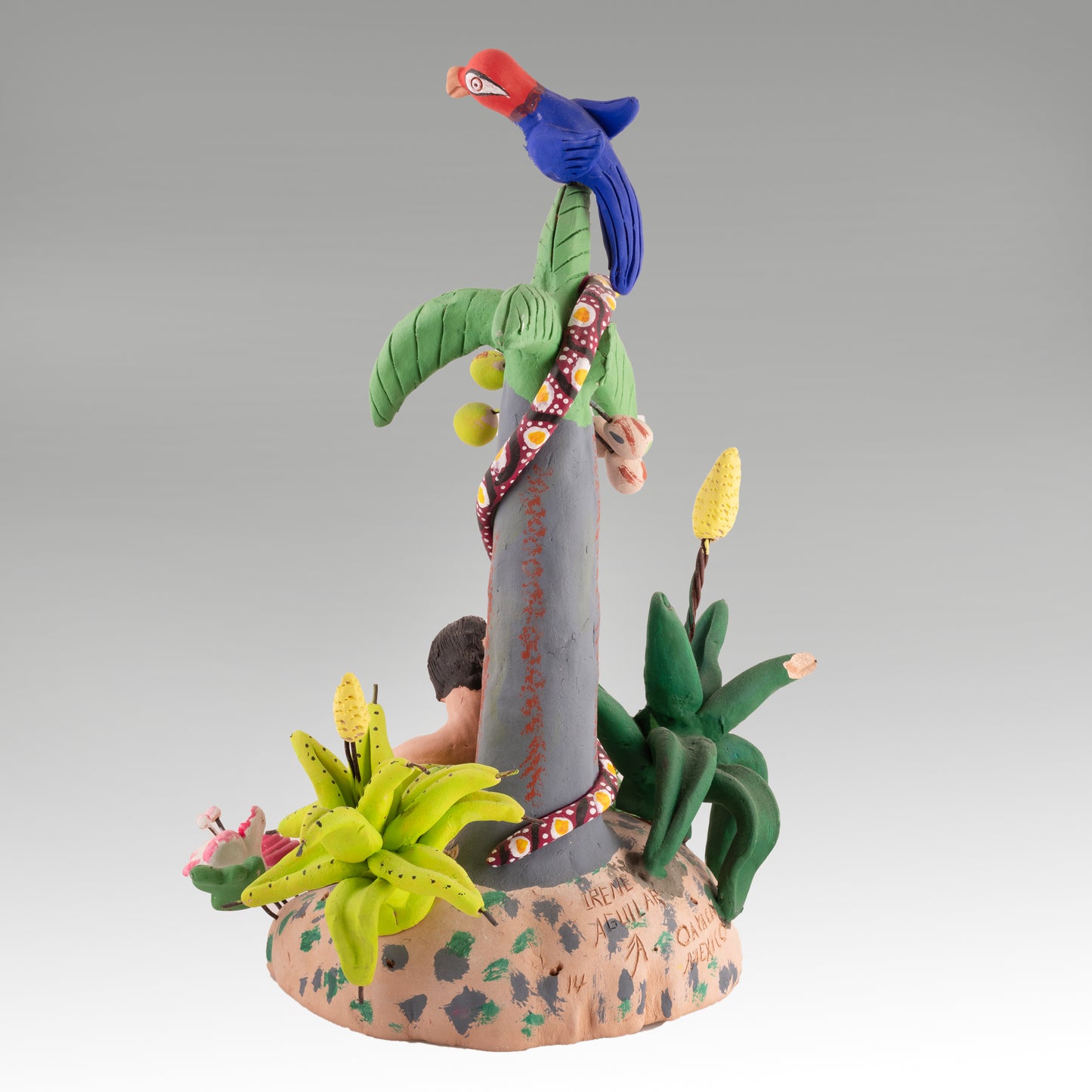 Irene Aguilar ~ Ceramic Adam and Eve, 15" x 9" x 9"