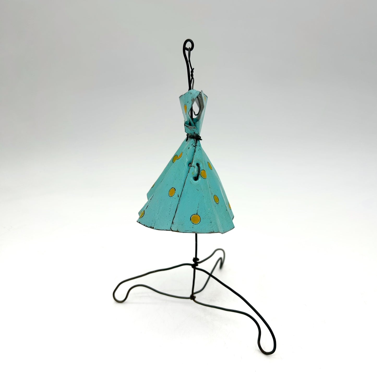 Laura Dean ~ Turquoise Dress, 7 3/4" x 4 3/4" x 4 3/4"
