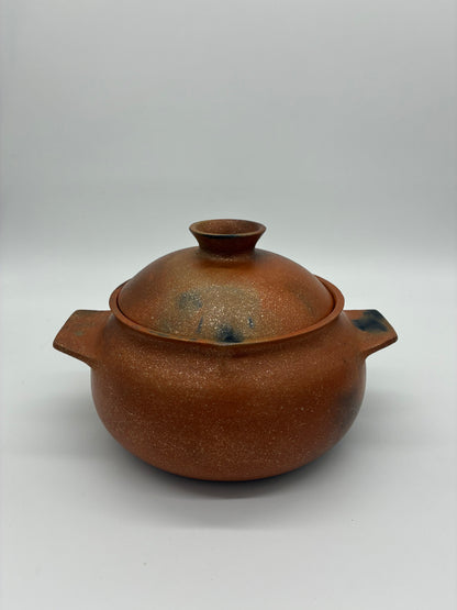 Lorenzo Mendez ~ 2 1/2 Quart Mica Bean Pot, 10" x 8" x 5 1/2"