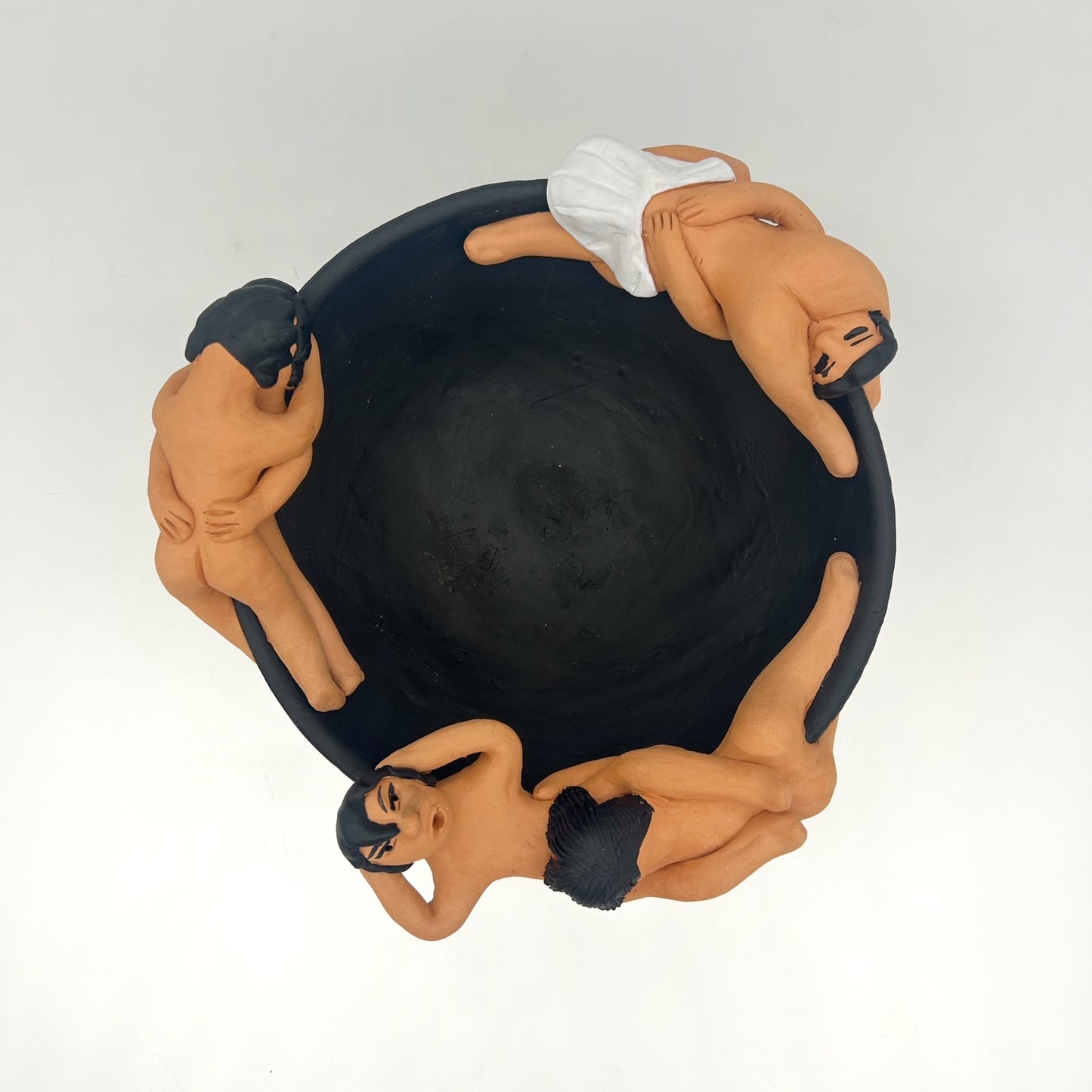 Irene Aguilar ~ Ceramic Sex Bowl, 7 1/2" x 10 3/4" x 10 1/4"