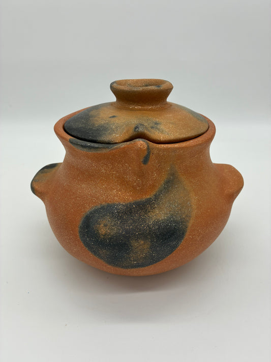 Lee Onstott ~ 3 Quart Traditional Style Bean Pot with Lid, 9" x 8.5" x 7.5"
