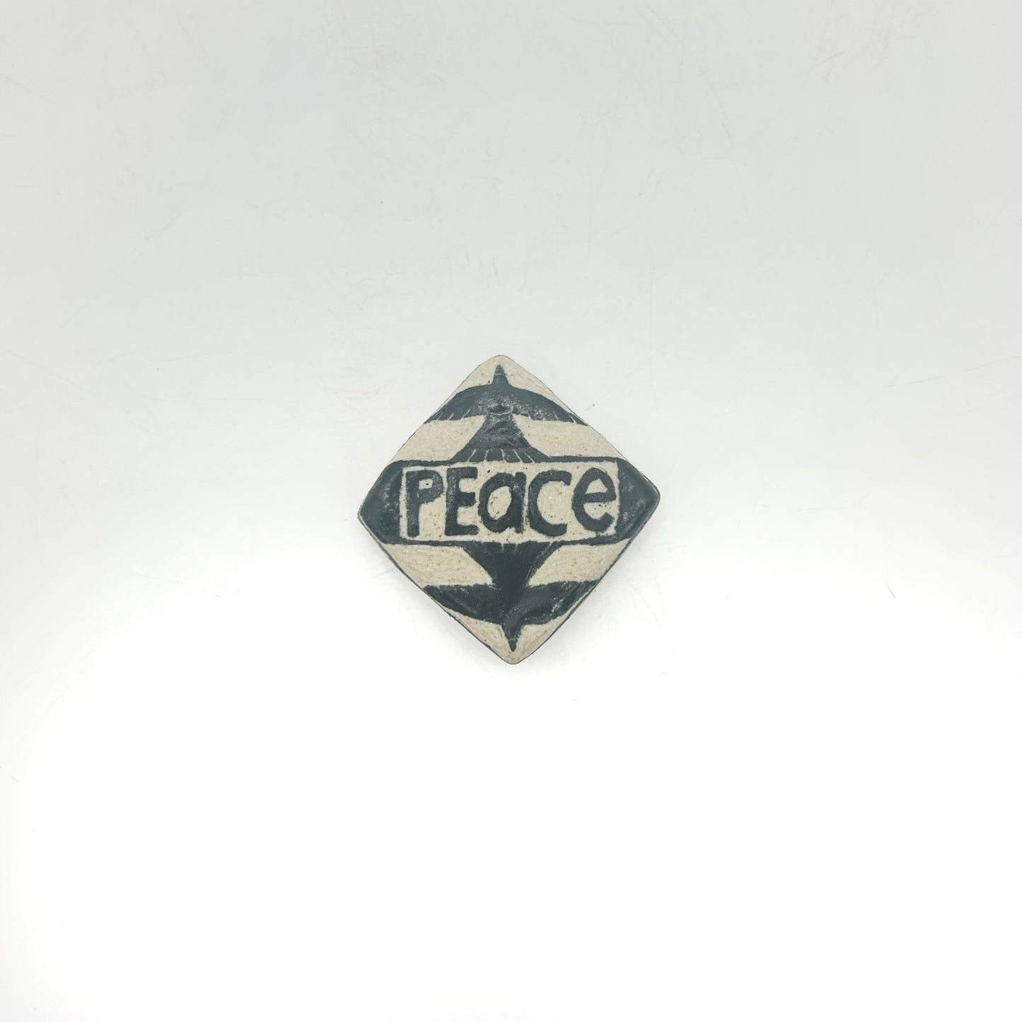 Lisa Smith ~ "Peace" Tile, small 1 5/8" x 1 5/8" x 1/4"