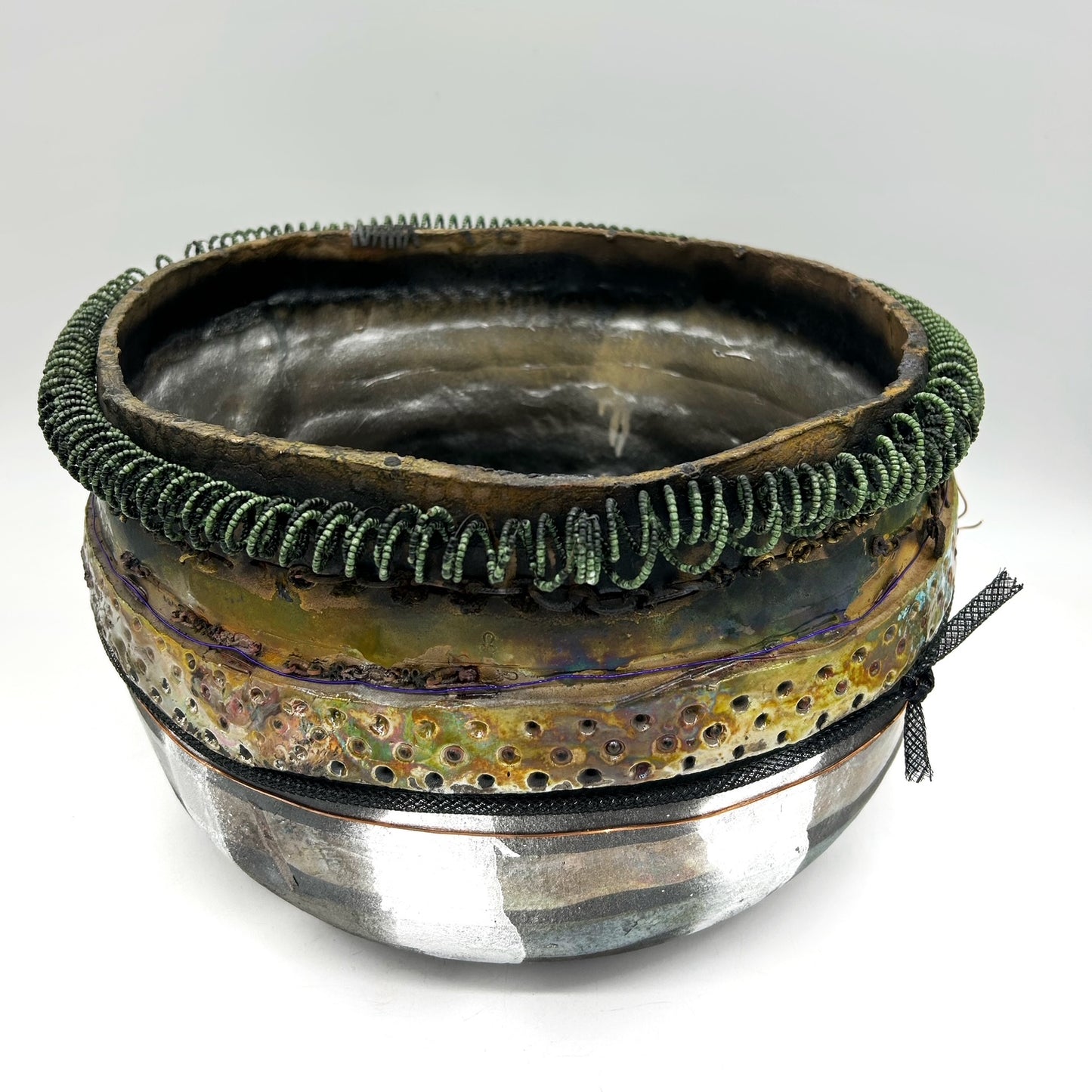 Suzanne Vilmain ~ "Basket with Enso", 9" x 13 1/4" x 14"