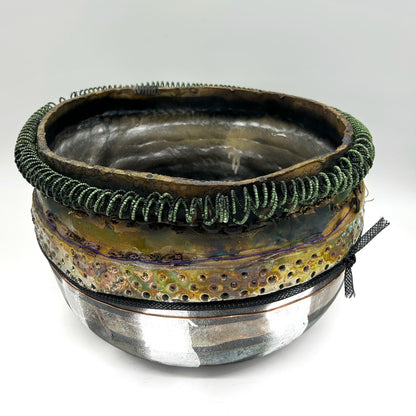 Suzanne Vilmain ~ "Basket with Enso", 9" x 13 1/4" x 14"