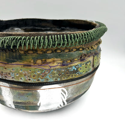 Suzanne Vilmain ~ "Basket with Enso", 9" x 13 1/4" x 14"