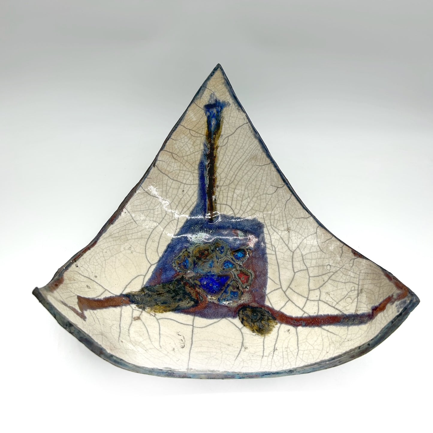 Suzanne Vilmain ~ "Triangle Meltdown", 7 1/4" x 12 1/2" x 12 1/2"