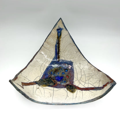 Suzanne Vilmain ~ "Triangle Meltdown", 7 1/4" x 12 1/2" x 12 1/2"