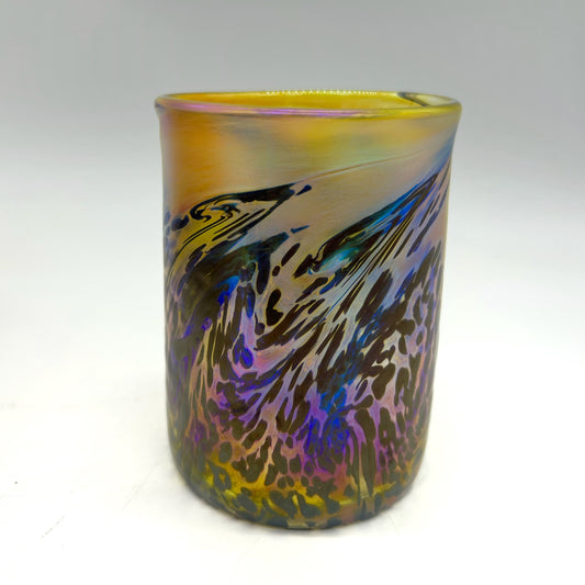 Lo Ball Tumbler in Iridescent Wave, 4 1/2" x 3" x 3"
