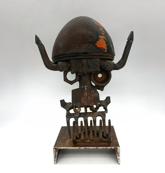 Jean Boutruche ~ Viking Head, 18 1/2" x 12" x 10"