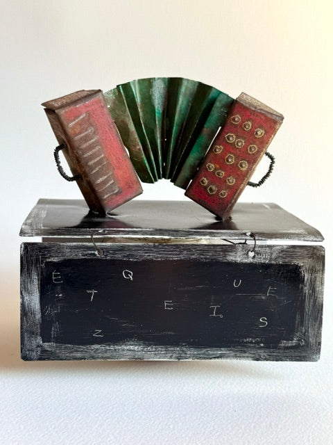 Laura Dean ~ Accordion, 4 1/2" x 5" x 4"
