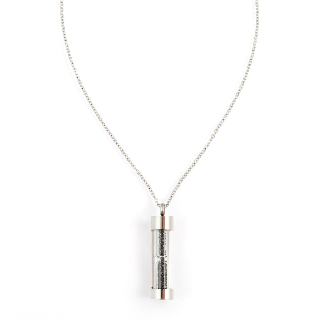 LeeAnn Herreid ~ Black Diamond Dust Hourglass Necklace