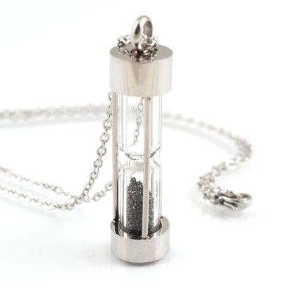 LeeAnn Herreid ~ Black Diamond Dust Hourglass Necklace