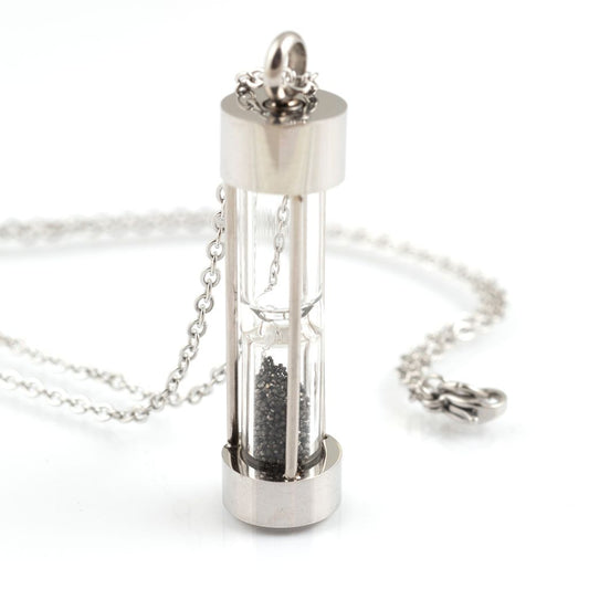 LeeAnn Herreid ~ Black Diamond Dust Hourglass Necklace