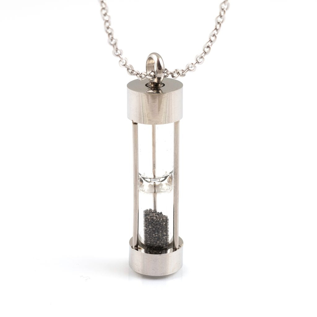 LeeAnn Herreid ~ Black Diamond Dust Hourglass Necklace