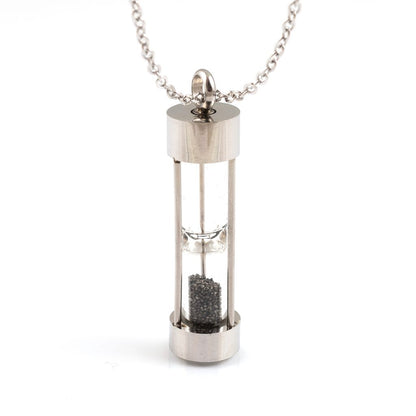 LeeAnn Herreid ~ Black Diamond Dust Hourglass Necklace
