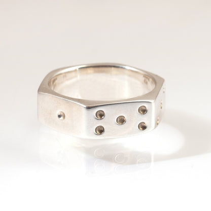 LeeAnn Herreid ~ Sterling Nut Dice Ring