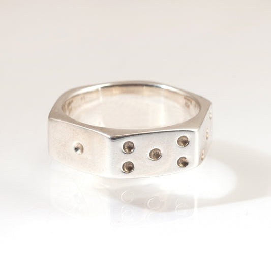 LeeAnn Herreid ~ Sterling Nut Dice Ring