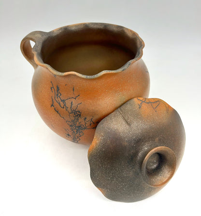 Lorenzo Mendez ~ 3 3/4 Quart Mica Bean Pot, 9 1/4" x 8 1/4" x 7 1/2"