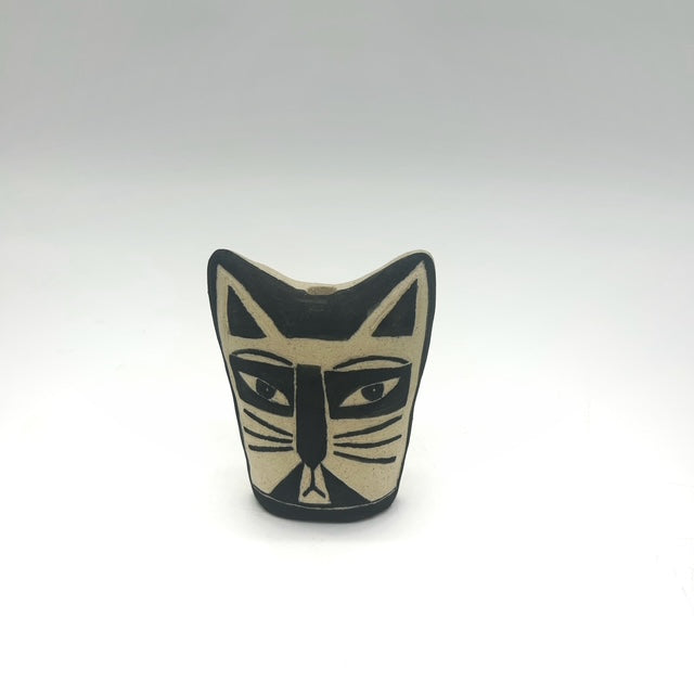 Lisa Smith ~ Face Jar Medium, Reversible 3 1/2" x 3" x 1 1/2"