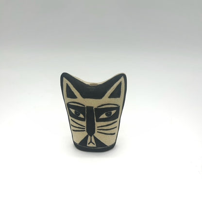 Lisa Smith ~ Face Jar Medium, Reversible 3 1/2" x 3" x 1 1/2"