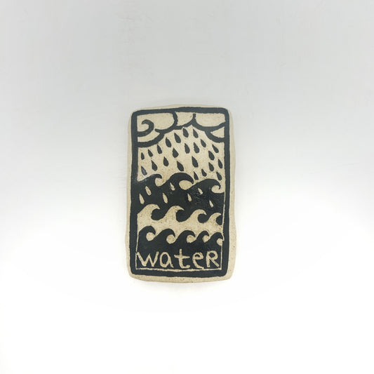 Lisa Smith ~ Water Tile, medium 3" x 2" x 3/8"