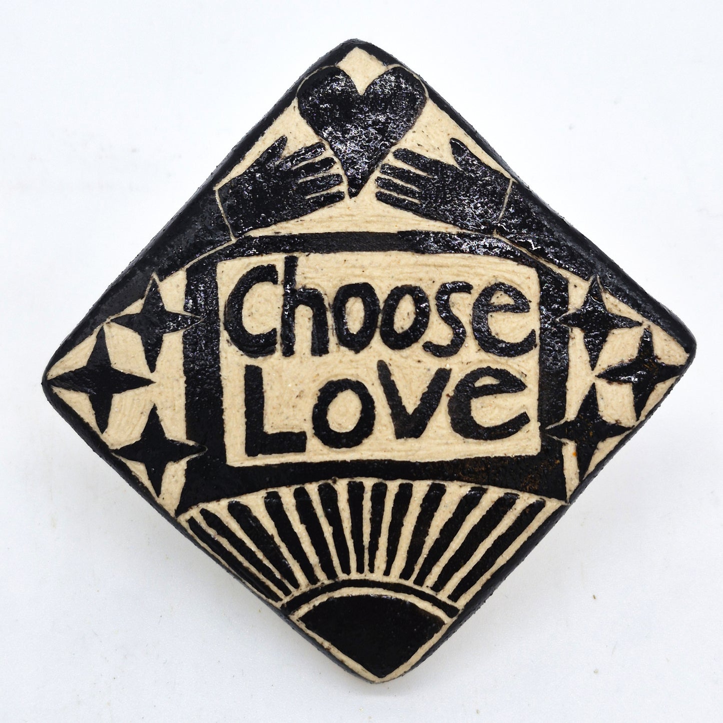 Lisa Smith ~ "Choose Love" Tile,  2 5/8" x 2 5/8" x 3/8"