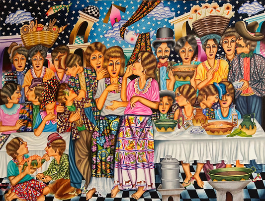 Leovigildo Martinez ~ Guateque 2024 Oil Painting, 39" x 51" x 1 1/2"