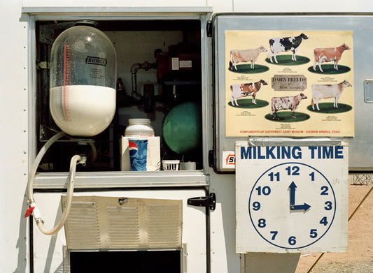 Margaret Moore ~ "Milking Time" Santa Fe County Fair NM, 24 1/4" x 29"
