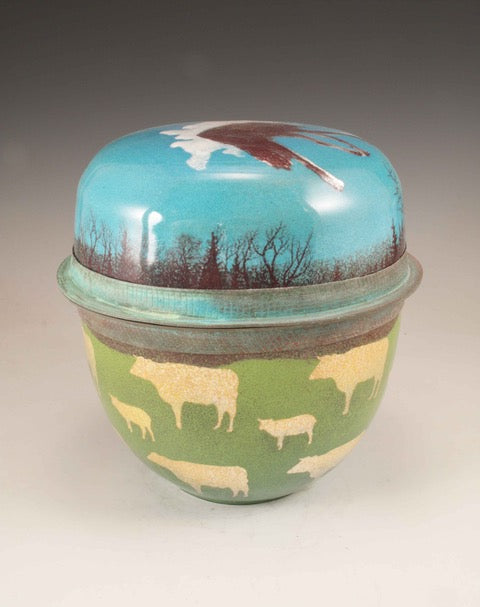 Harlan W. Butt ~ Odyssey #8 Thrinacia, 6" x 5 1/2" x 5 1/2"