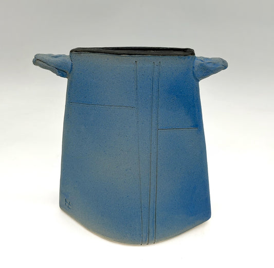 Penny Truitt ~ Trapezoid Vase, Tall, 7 1/2" x 7 1/2" x 3"