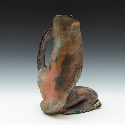 Suzanne Vilmain ~ Draped Vase, 13" X 8" X 8"