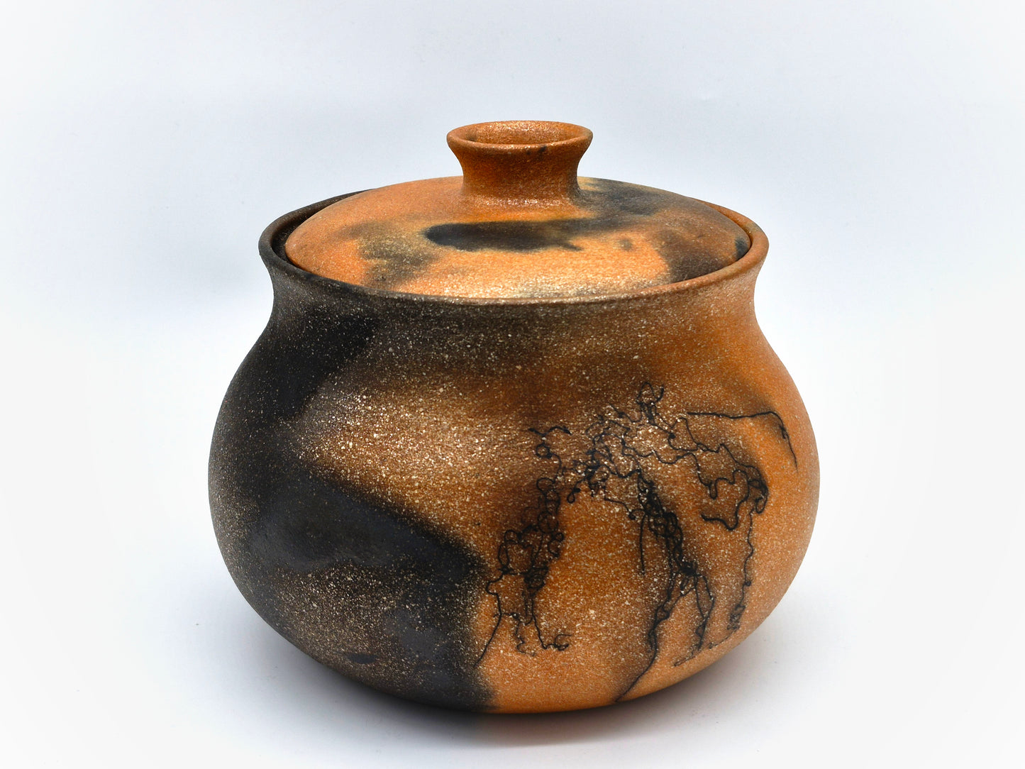 Rhonda Avidon ~ 4 Quart Mica Bean Pot, 9" x 9" x 7 1/2"