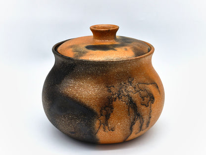 Rhonda Avidon ~ 4 Quart Mica Bean Pot, 9" x 9" x 7 1/2"