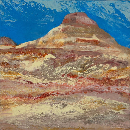 Robin Butt ~ Chama Basin Bedrock, 17" x 17" x 2"