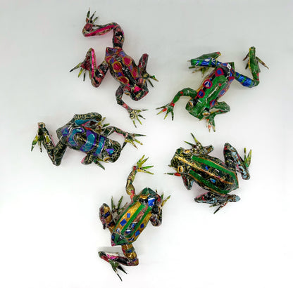 Rick Phelps ~ Leaping Frog, 3" x 9" x 4 3/4"