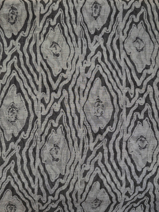 David Mendoza ~ Hand Blocked Indigo Batik Cotton Selendang Tuban, 34” x 80”