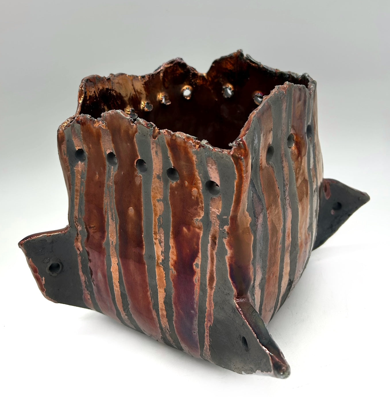 Suzanne Vilmain ~ "Copper Armor", 9 1/2" x 11" x 10"