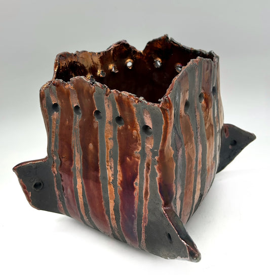 Suzanne Vilmain ~ "Copper Armor", 9 1/2" x 11" x 10"