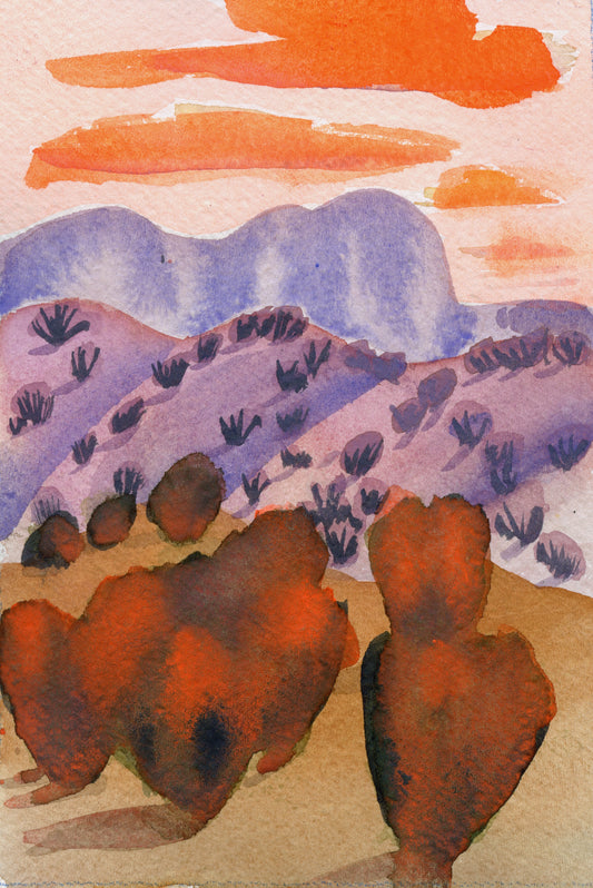 Sean Hudson ~ Sunbaked Cascade Framed Giclée Print