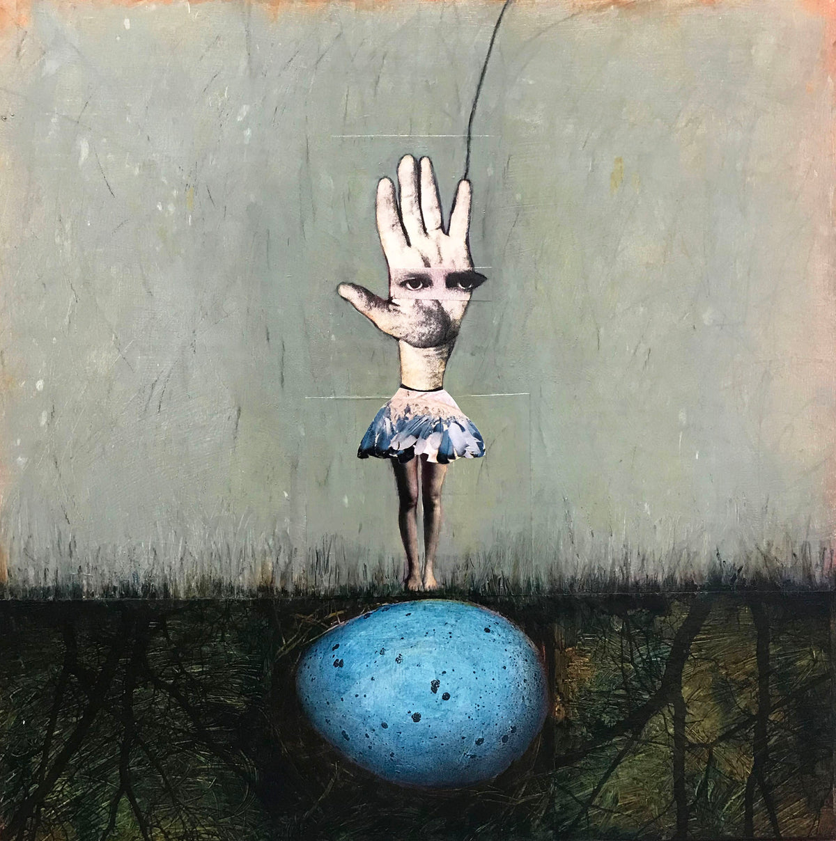 Suzanne Sbarge ~ Robin's Egg III, 20" x 20"