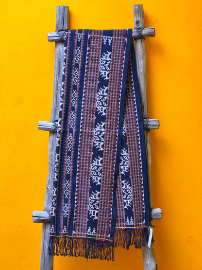 Threads of Life ~ Hand Woven Natural Dye Ikat 63" x 20"